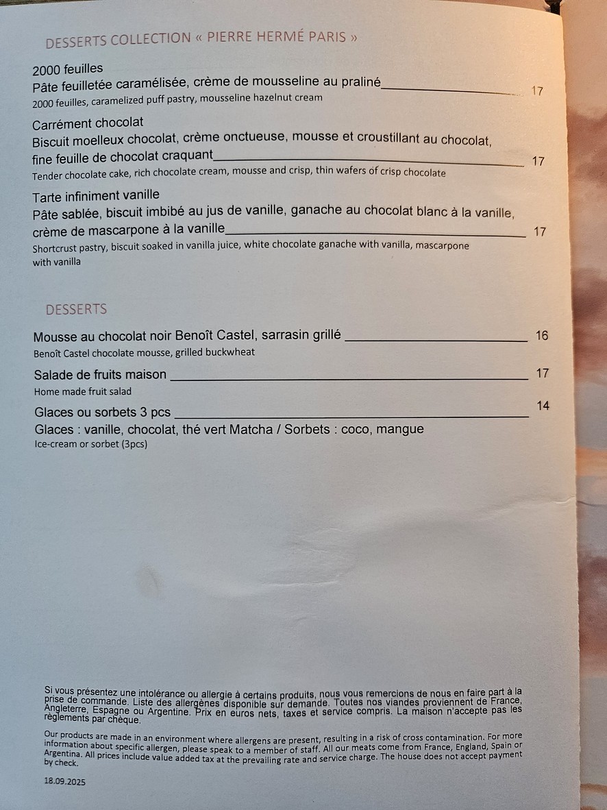 TOO RESTAURANT menu 4