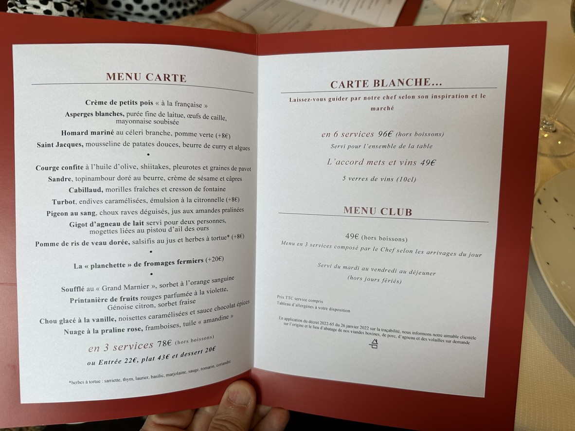 L'Escarbille menu 1