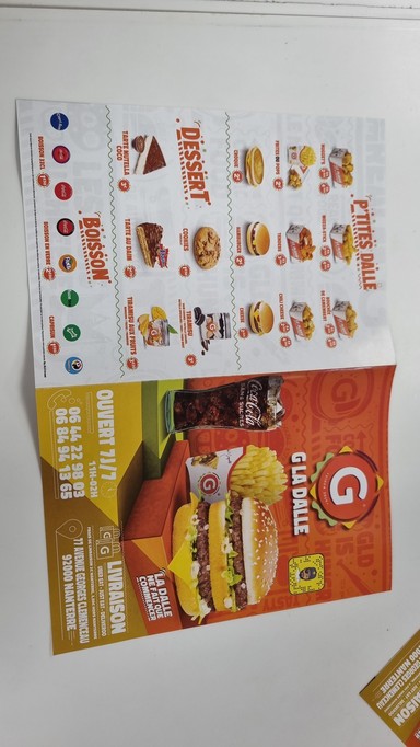 G LA DALLE ® - Nanterre 92 I Restauration Rapide I Fast Food I Burger