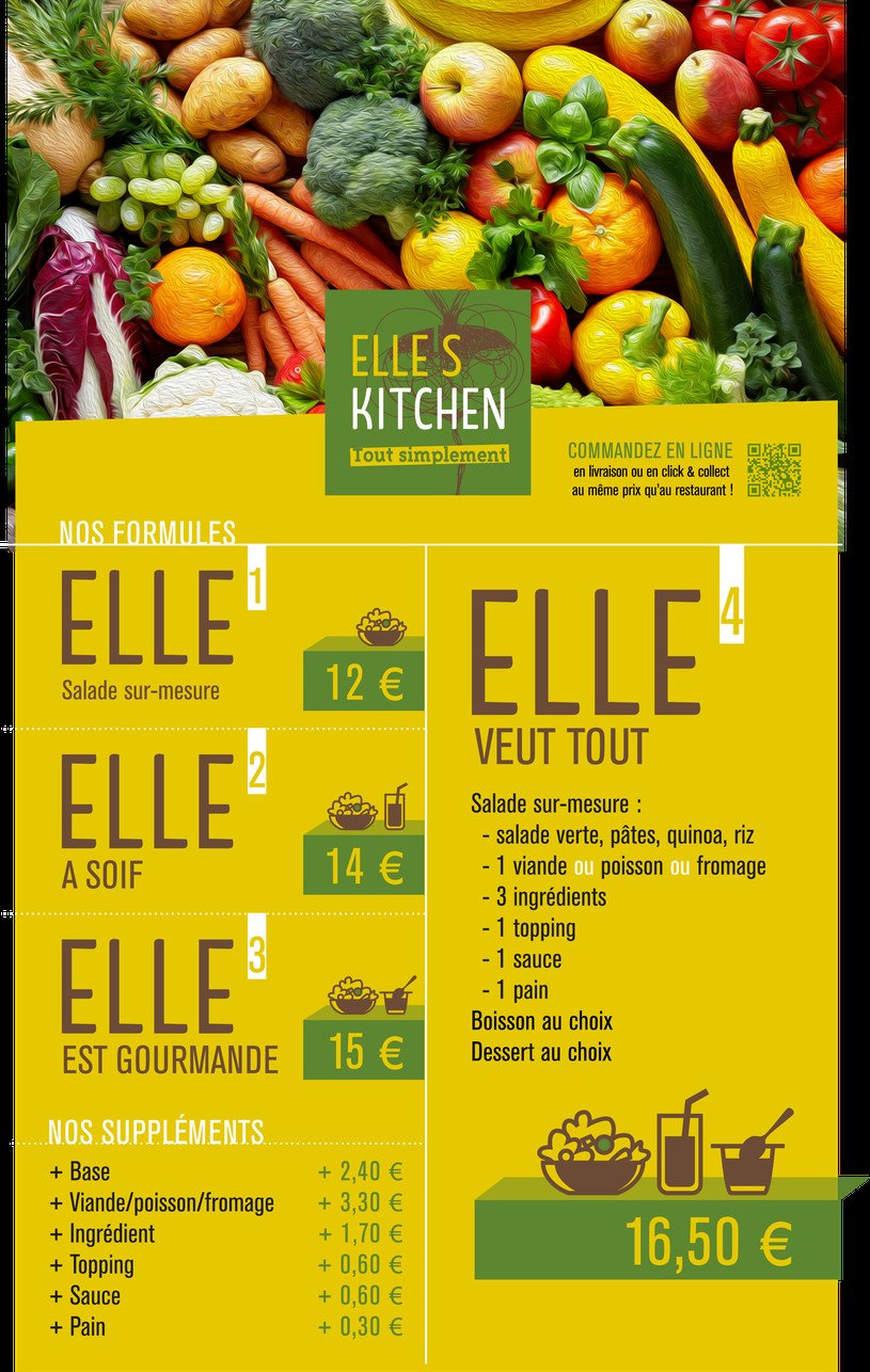 ELLE'S KITCHEN menu 1