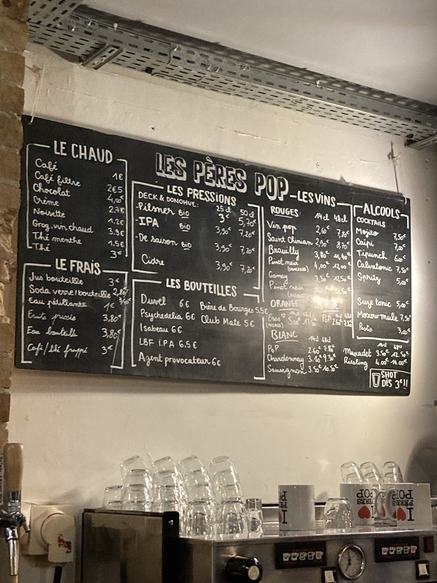Les pères populaires menu 2