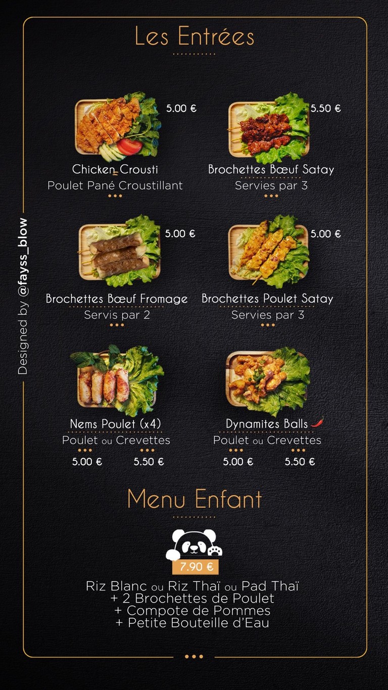 O THAÏ WOK menu 2