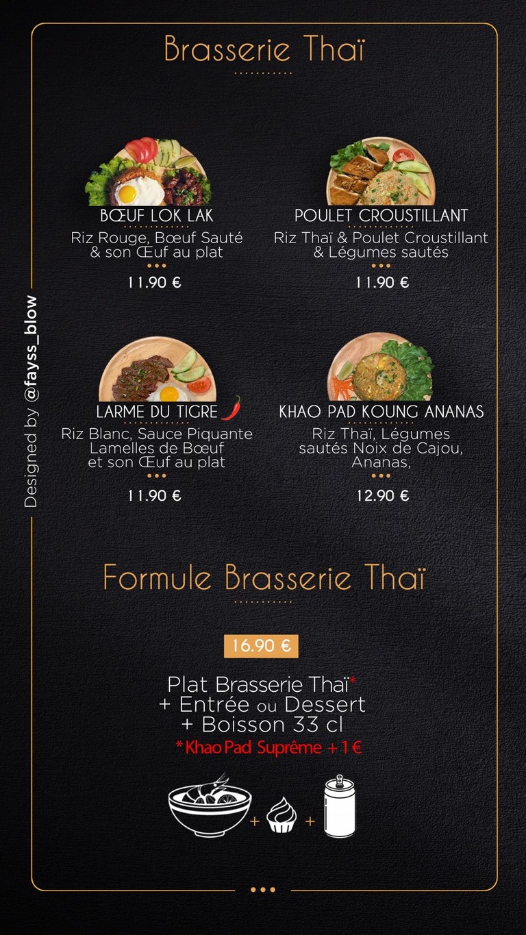 O THAÏ WOK menu 4