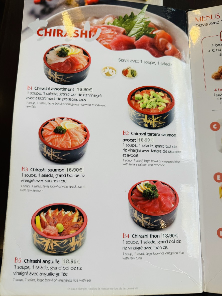 Sushi Yuki menu 4