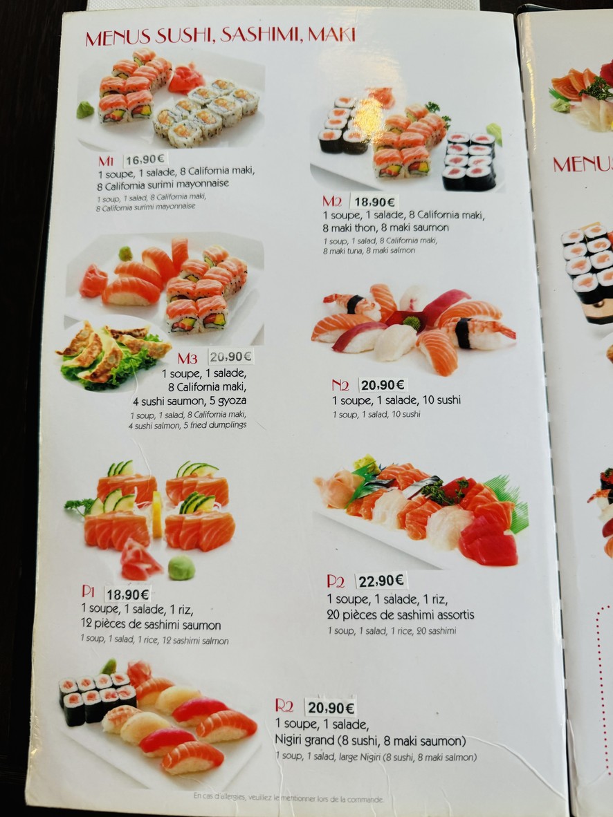 Sushi Yuki menu 6