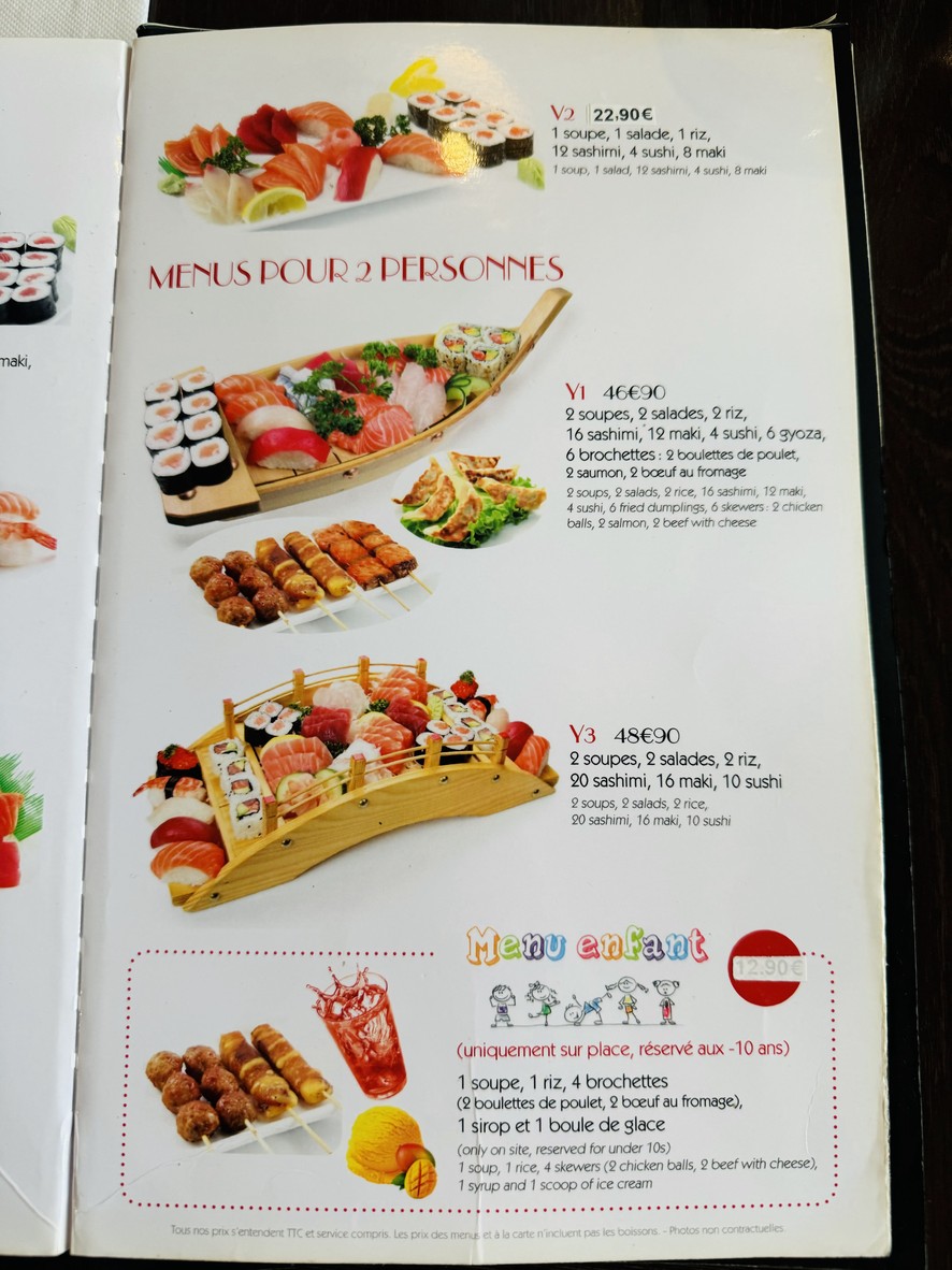 Sushi Yuki menu 9