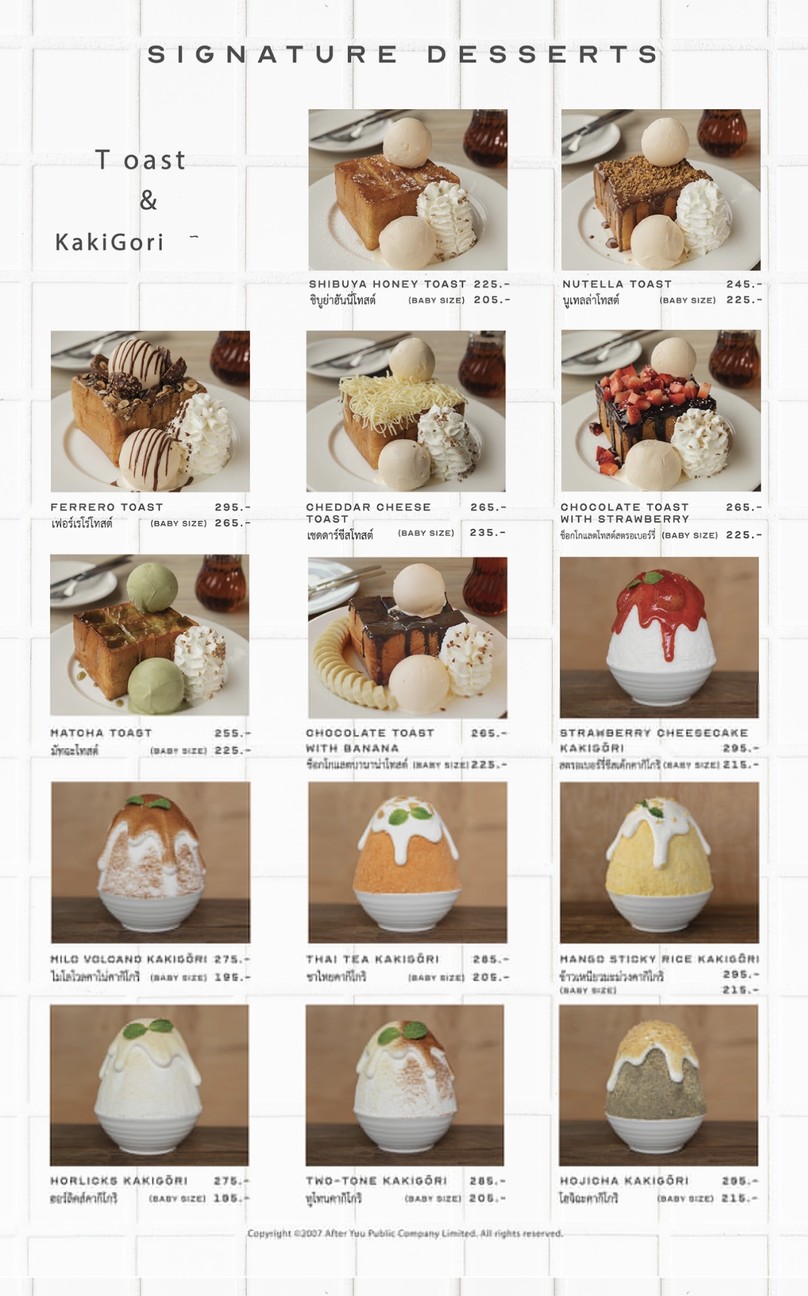 After You (Siam Paragon) menu 1