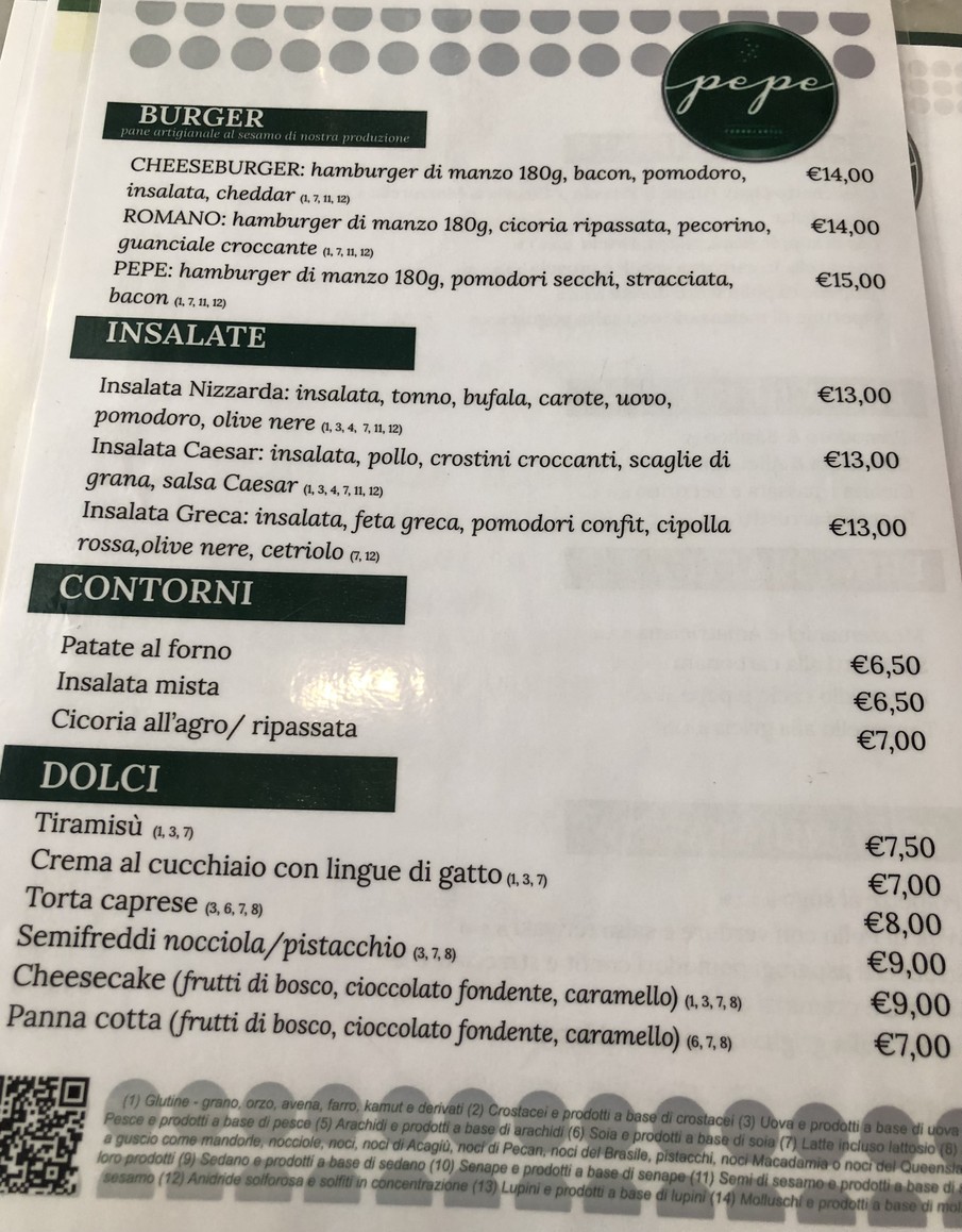 Pepe | Ristorante San Giovanni menu 5