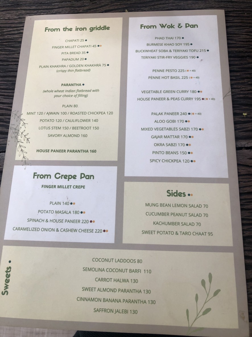 Suananda menu 5