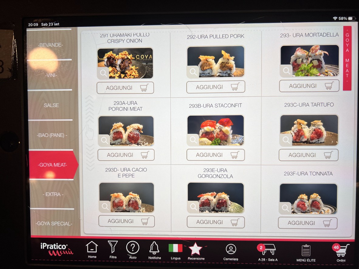 Goya Restaurant menu 2