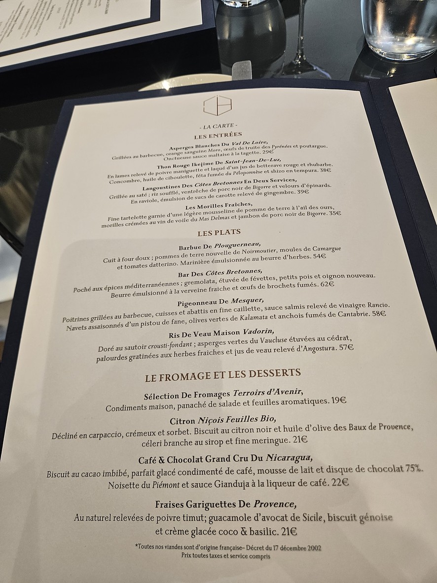 Origines menu 1