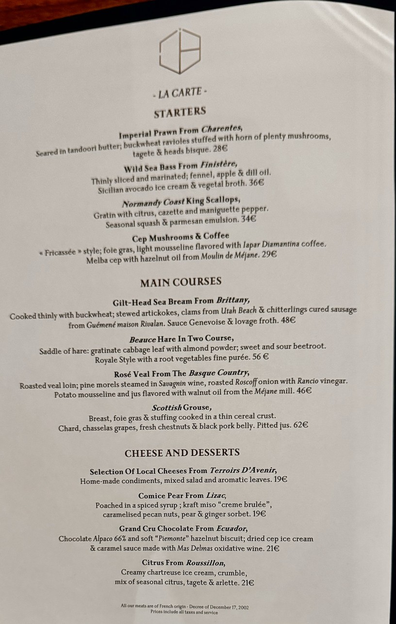 Origines menu 2