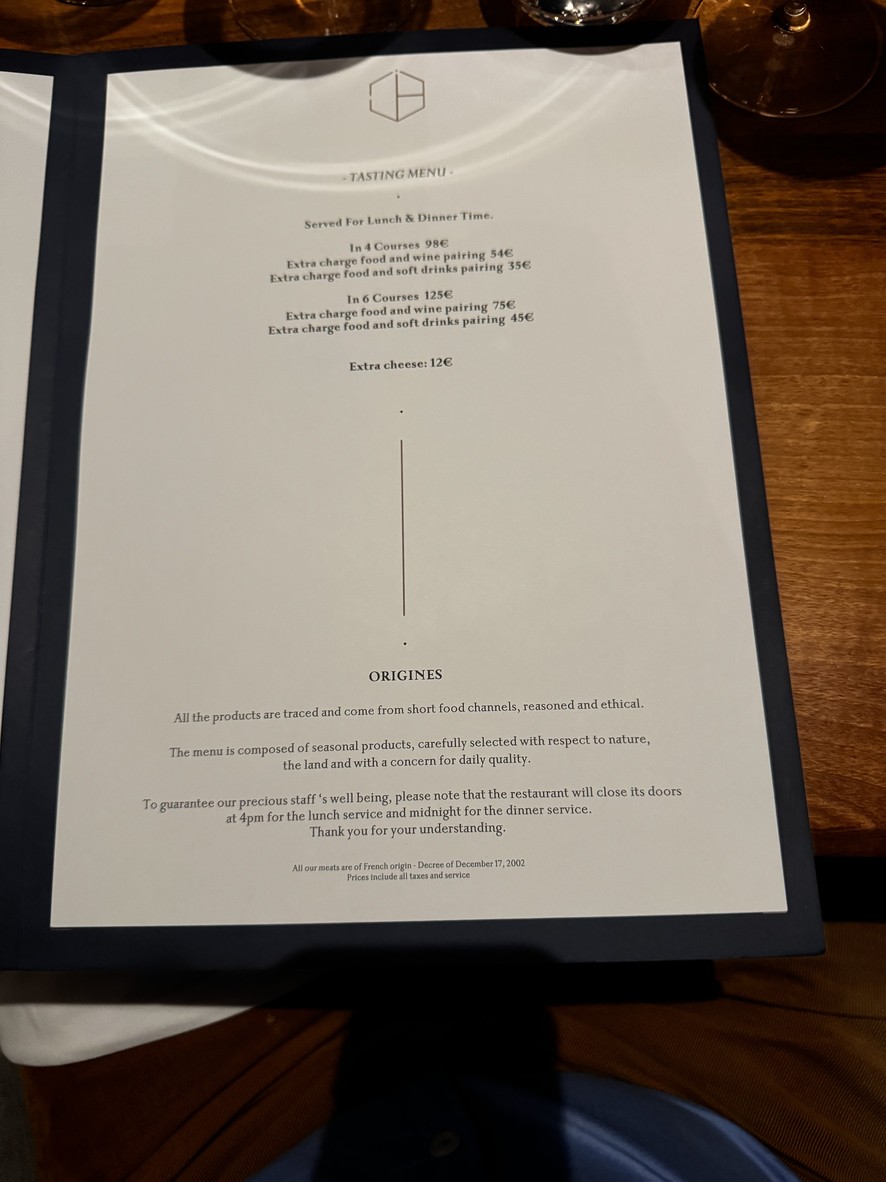 Origines menu 3