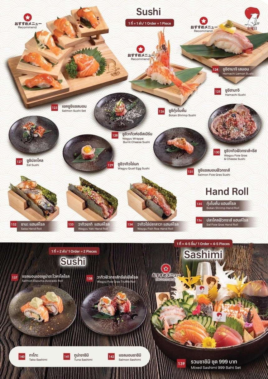 Kinyoubi Halal menu 1