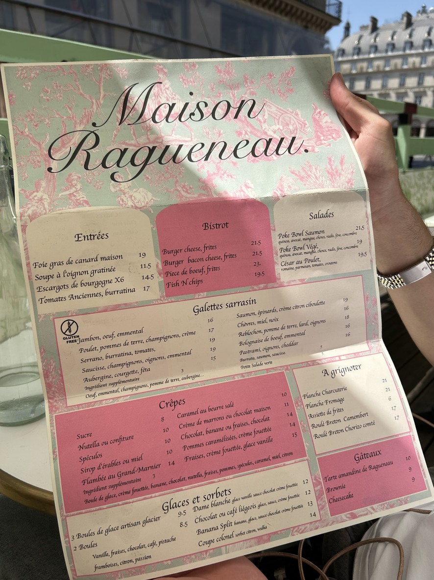Café Brasserie Ragueneau menu 2