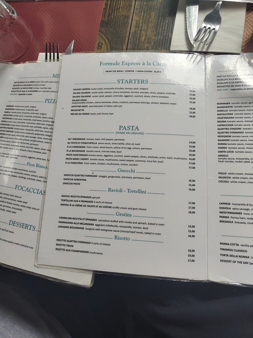 pains bio focacceria menu 1