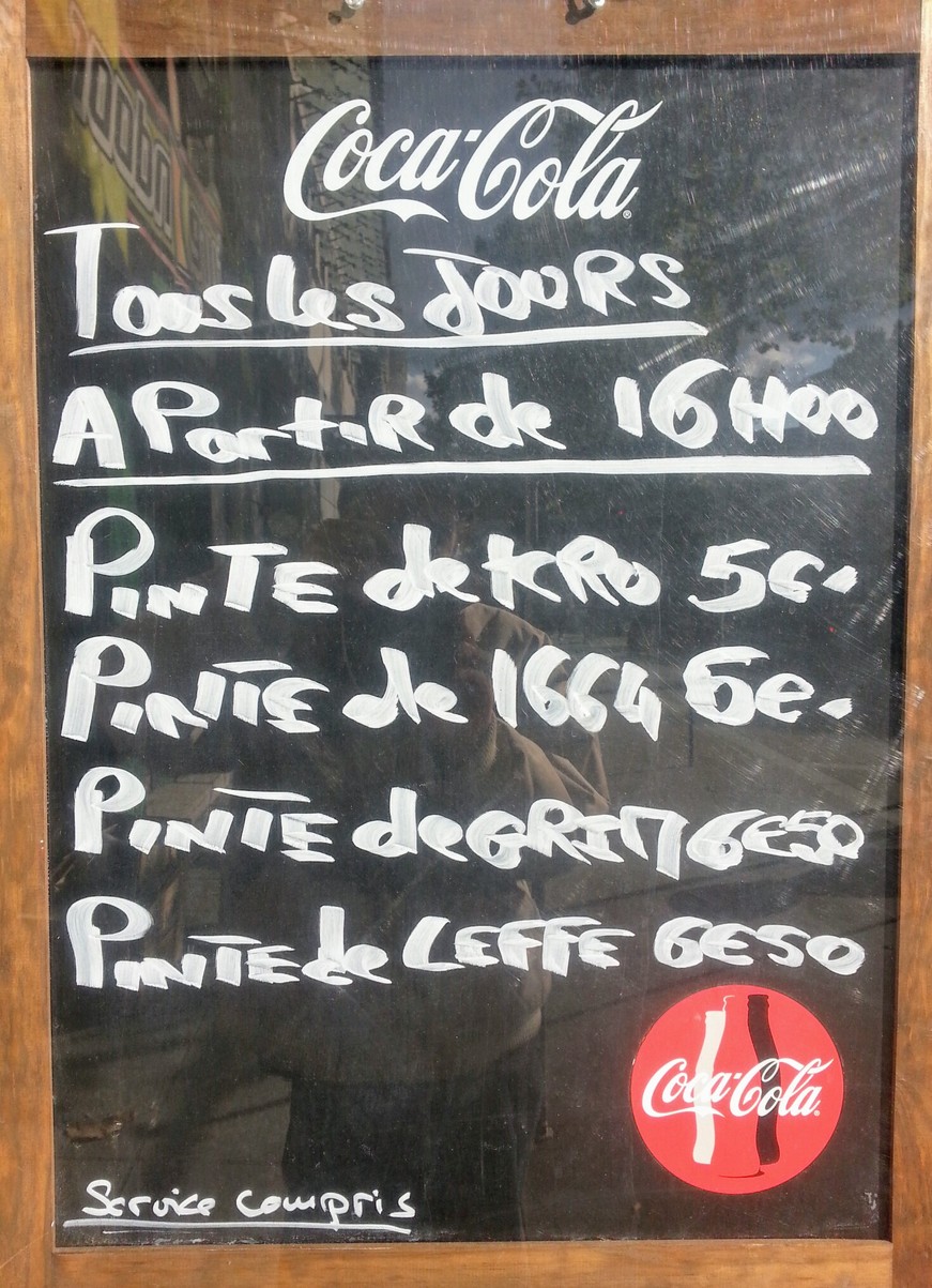 Le Paris Sud menu 2