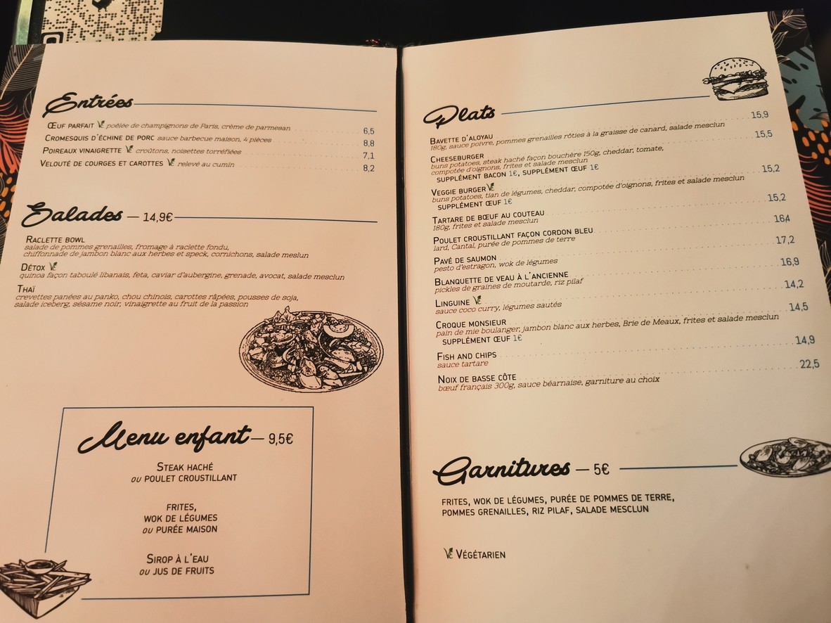 L'Office menu 1