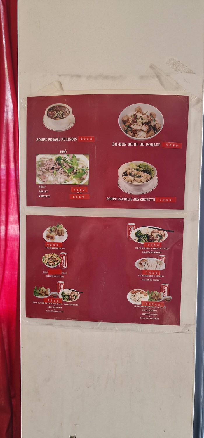 Traiteur Xiang Rui menu 2