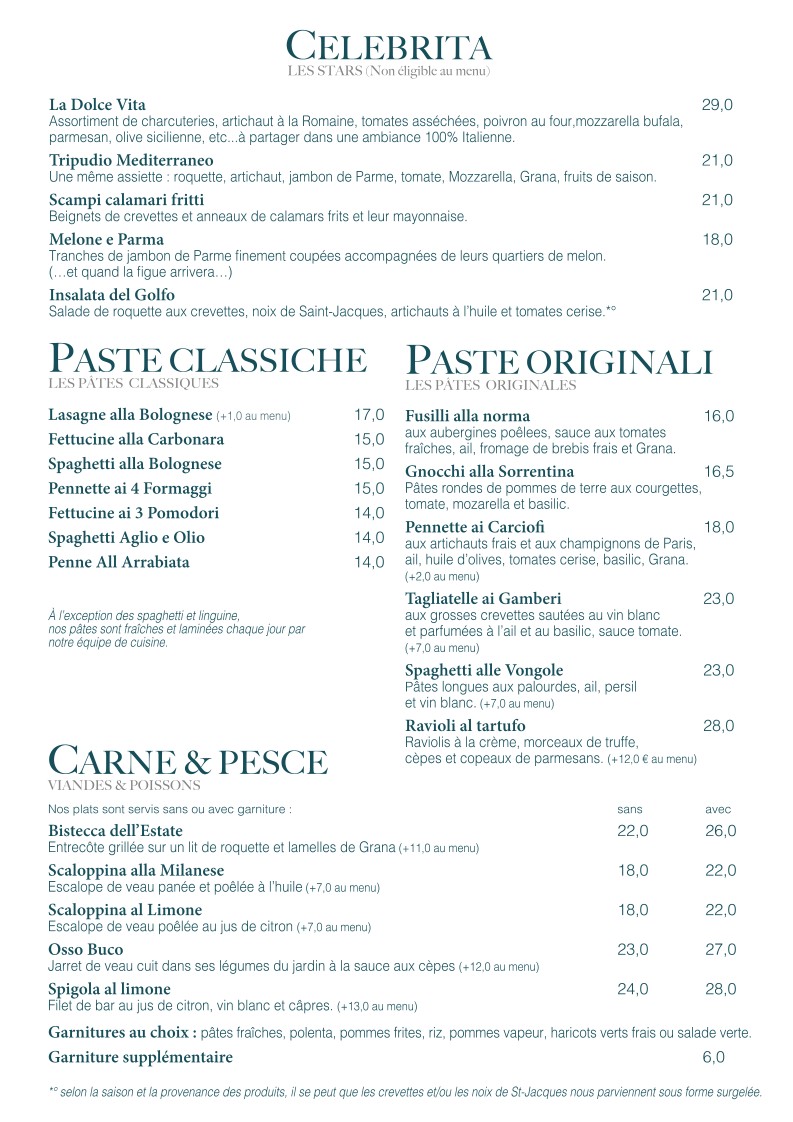 Villa Médici Da Napoli menu 3