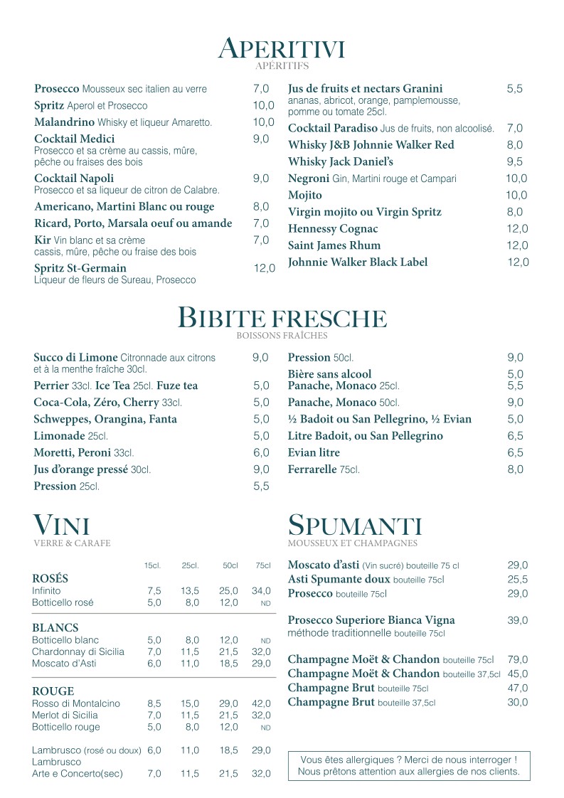 Villa Médici Da Napoli menu 5