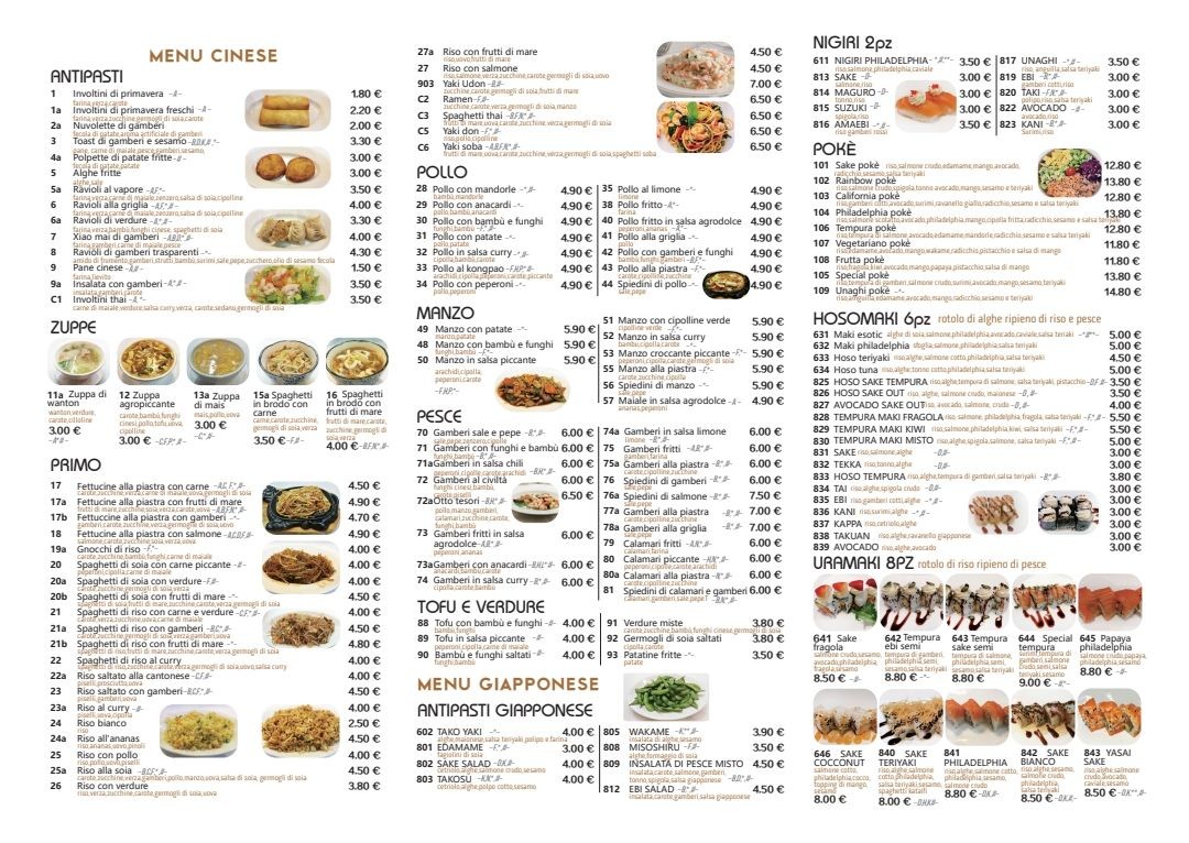 Ristorante Civiltà menu 2