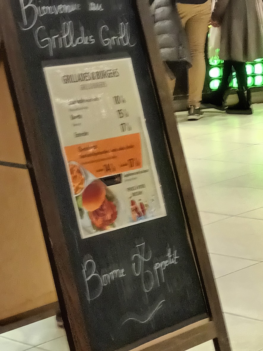 Restaurants du Monde menu 1