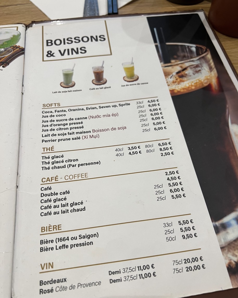 Ngoc Xuyen Saigon menu 2