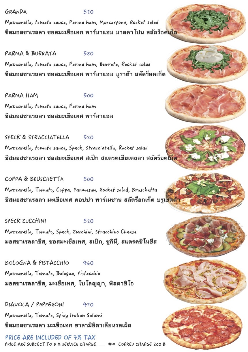 Granda pizza Livio menu 7