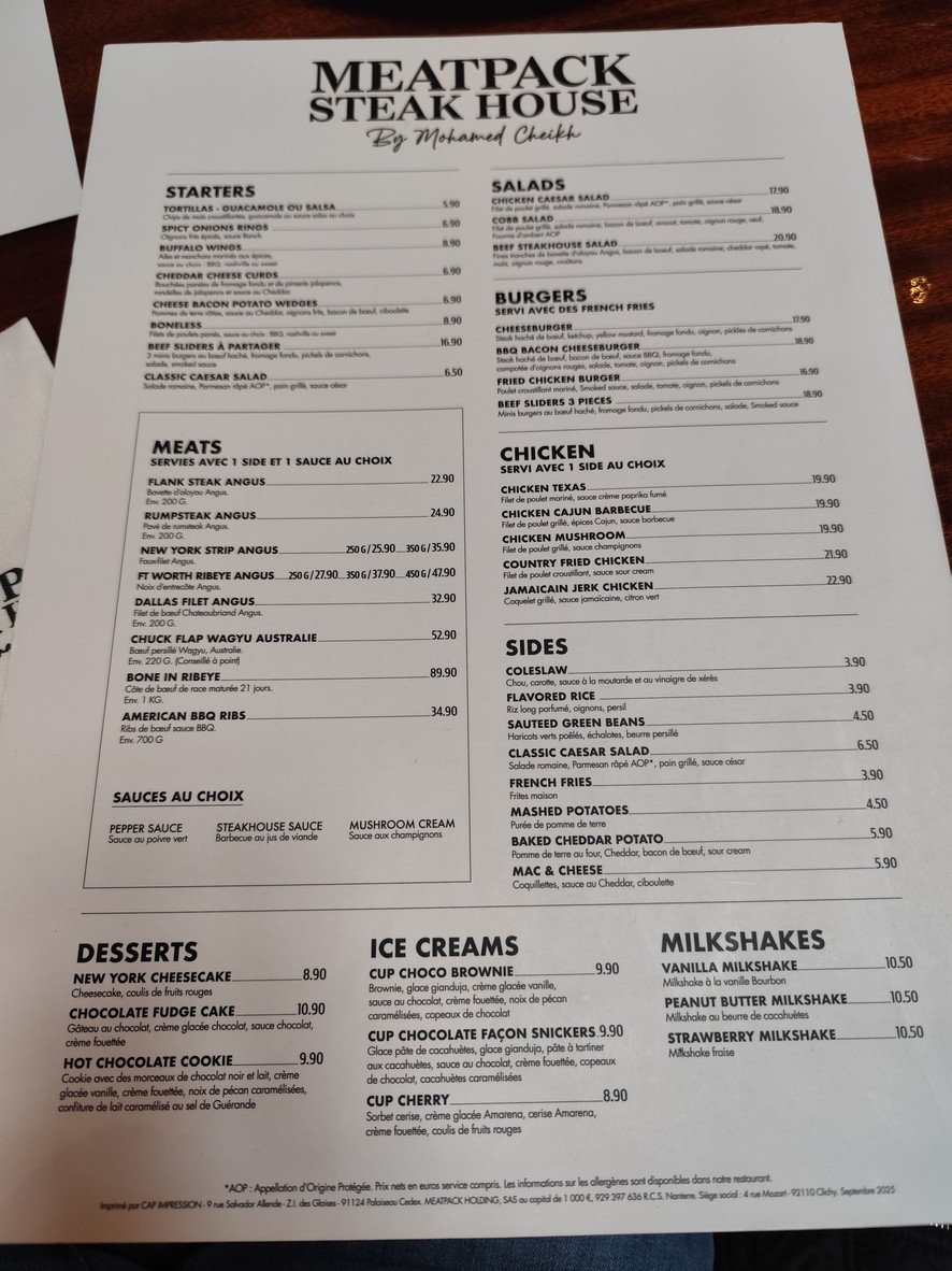 Meatpack menu 1