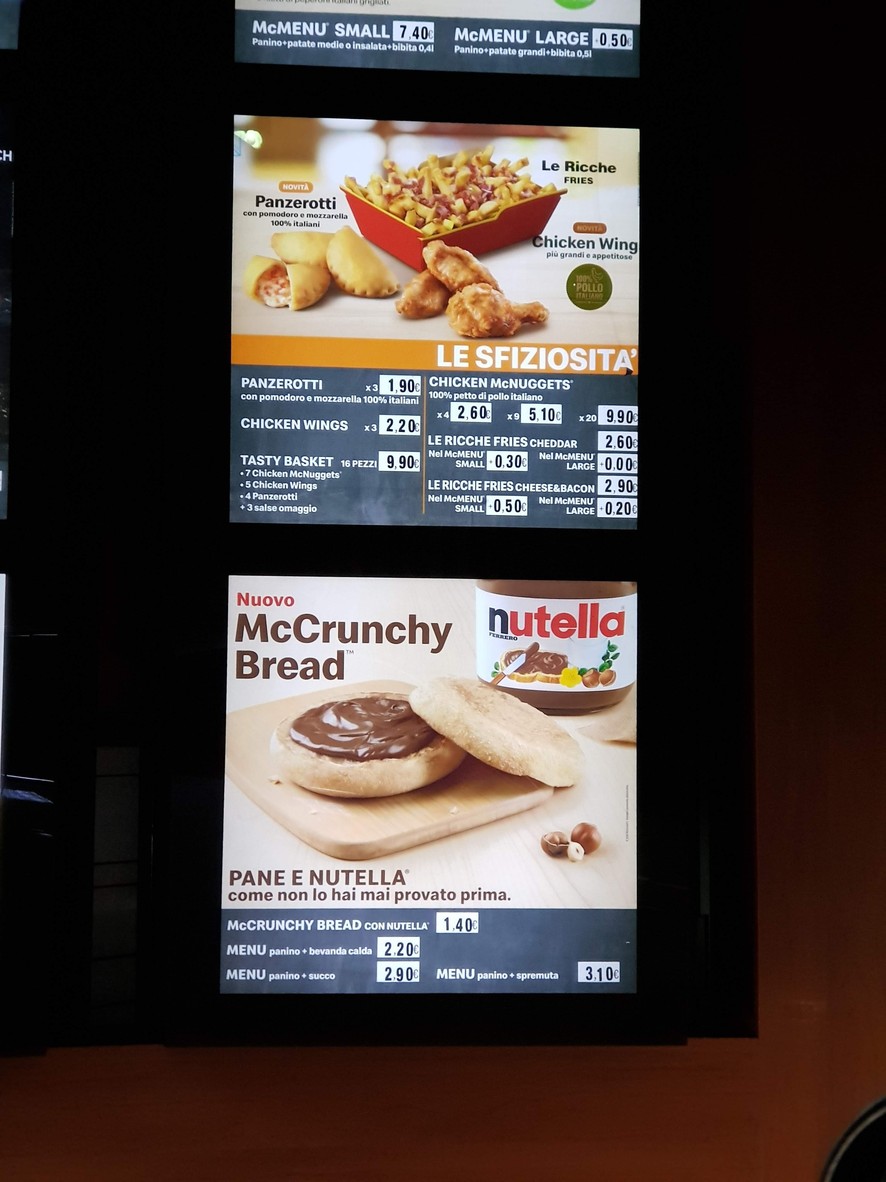 McDonald's menu 2