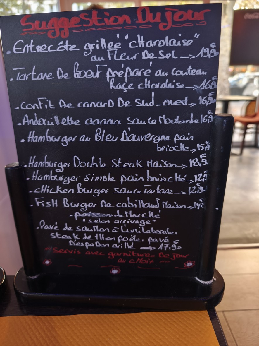 Le Reveil menu 3