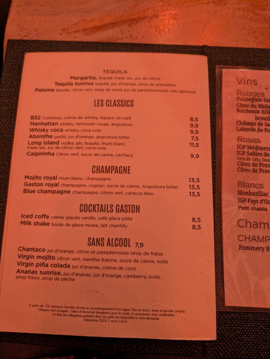 Gaston menu 3