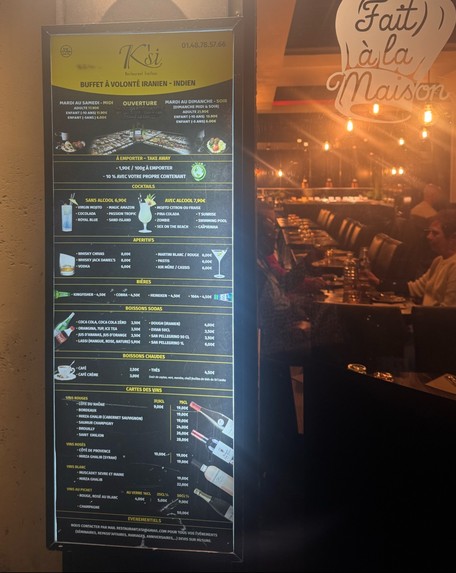 K'si Restaurant Iranien Indien