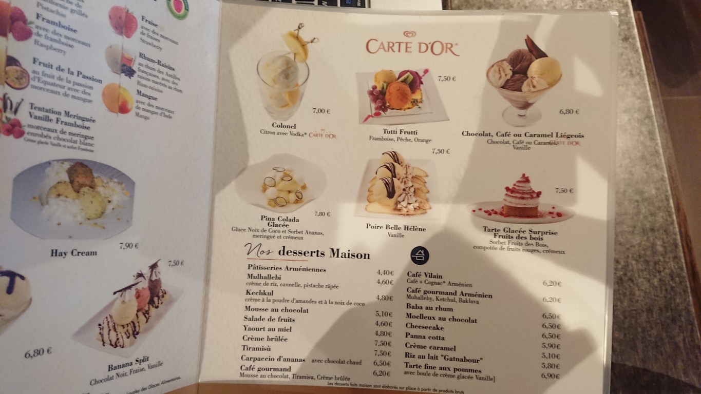 LA ROGINA menu 4