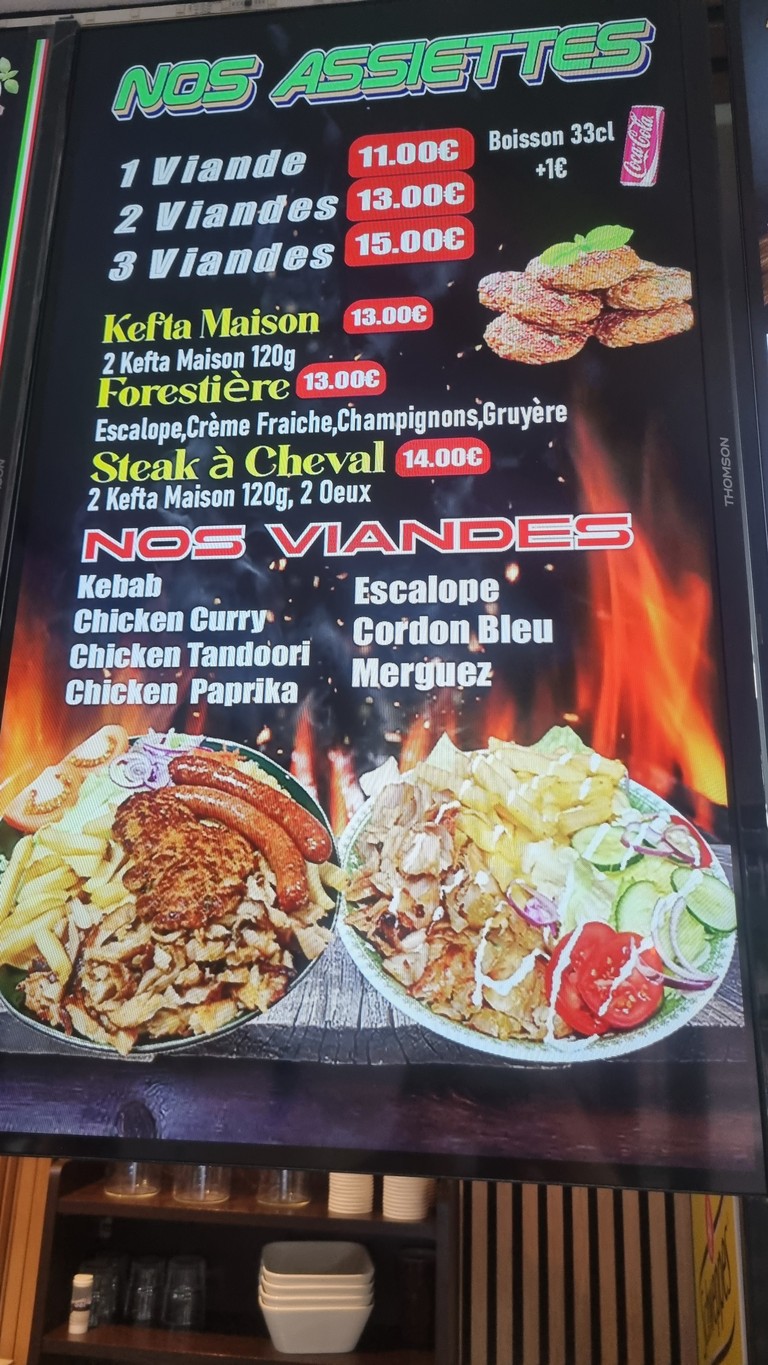 Bineau Food menu 1