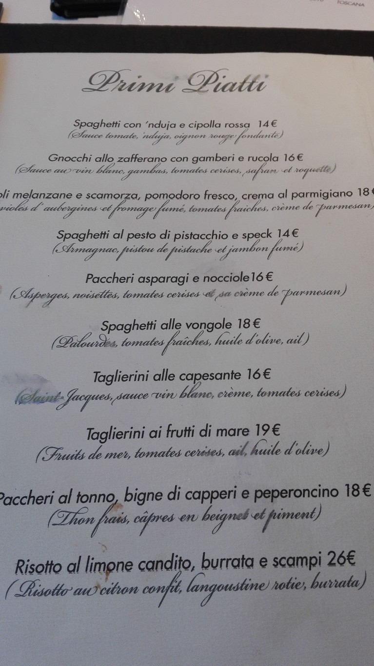 Ristorante Del Pozzo menu 2