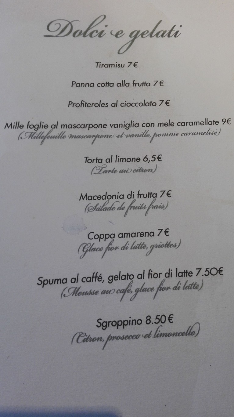Ristorante Del Pozzo menu 4