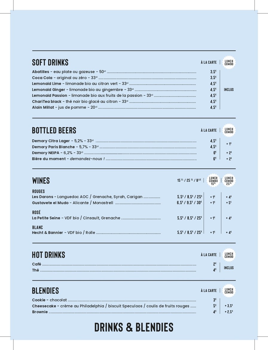 Blend menu 2