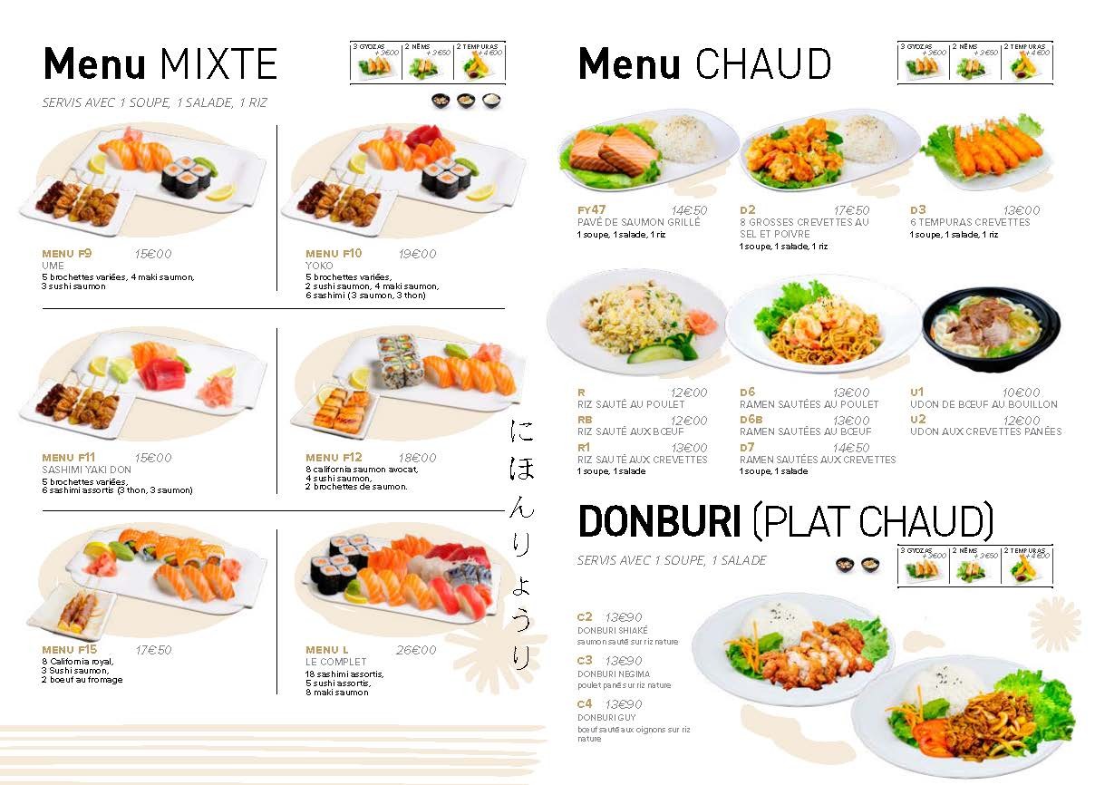 Yoko menu 3