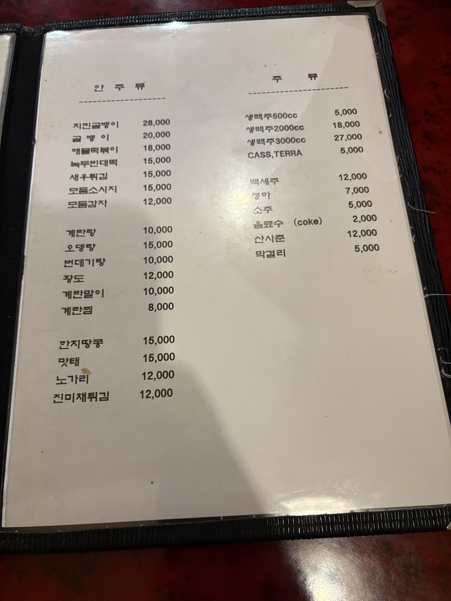 Hanndul Chicken menu 2