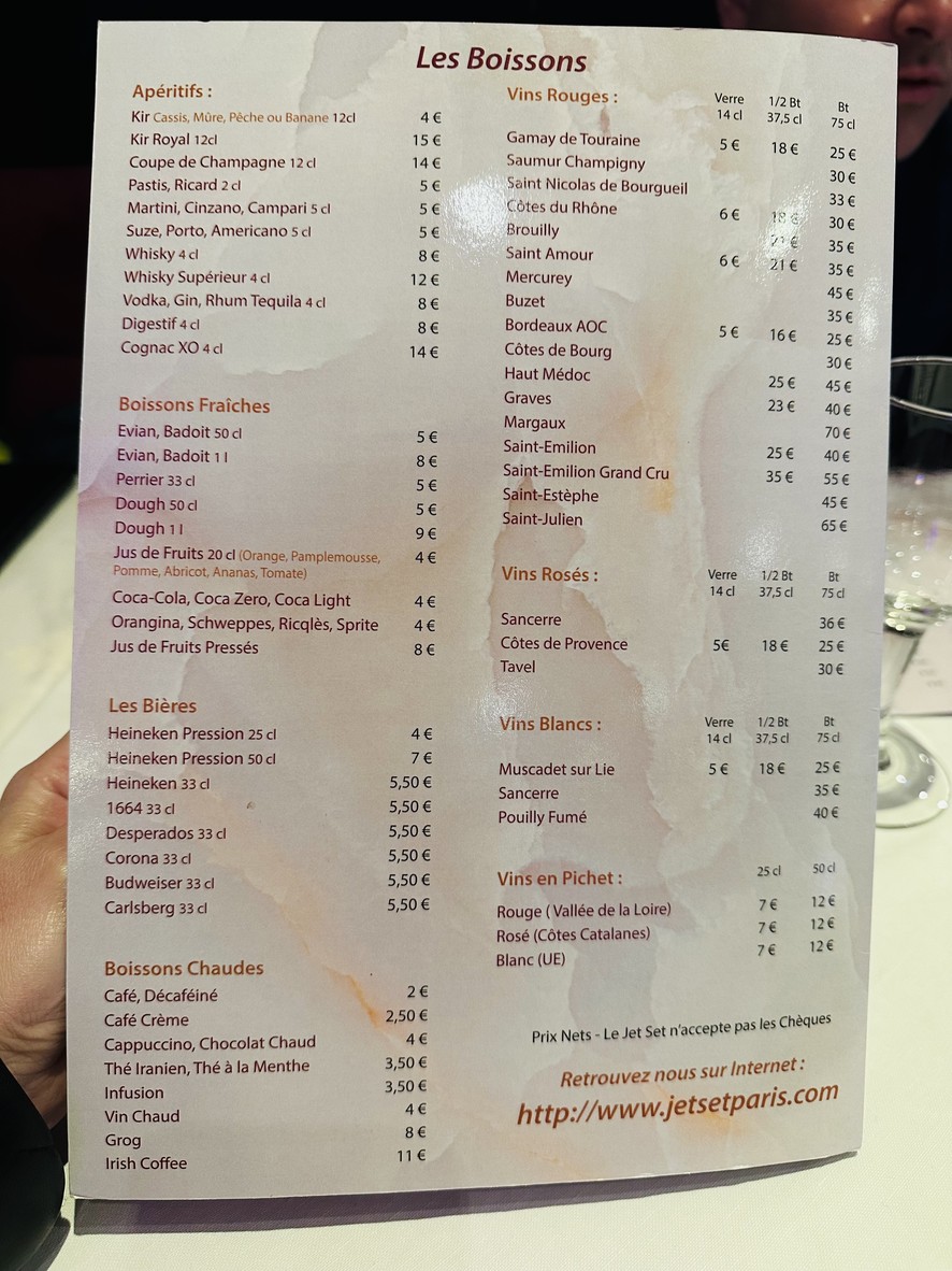 Jet Set Restaurant menu 4