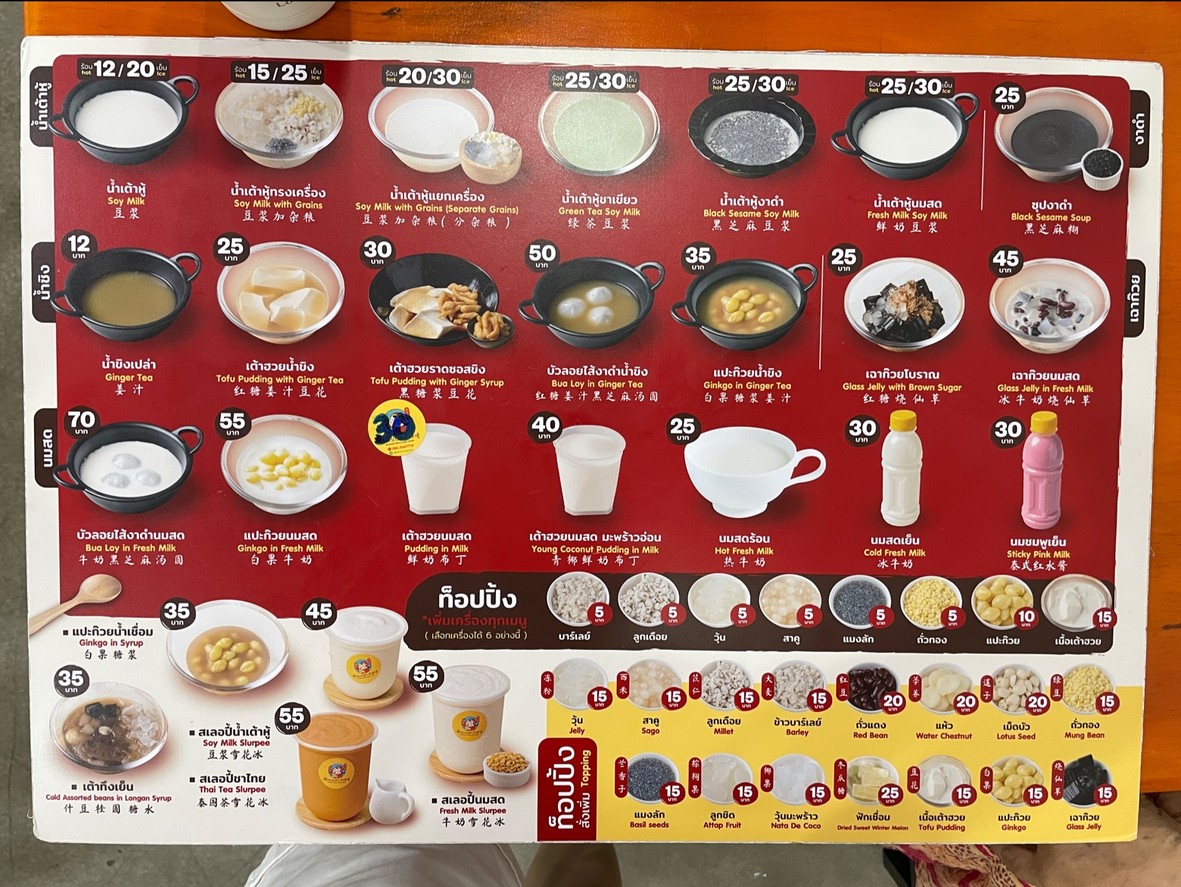 Tee Auan Po Pla - 普拉玛5纳空印 menu 2