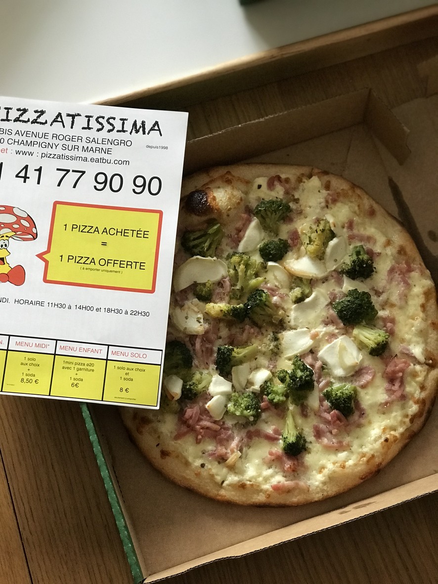 Pizzatissima. menu 1