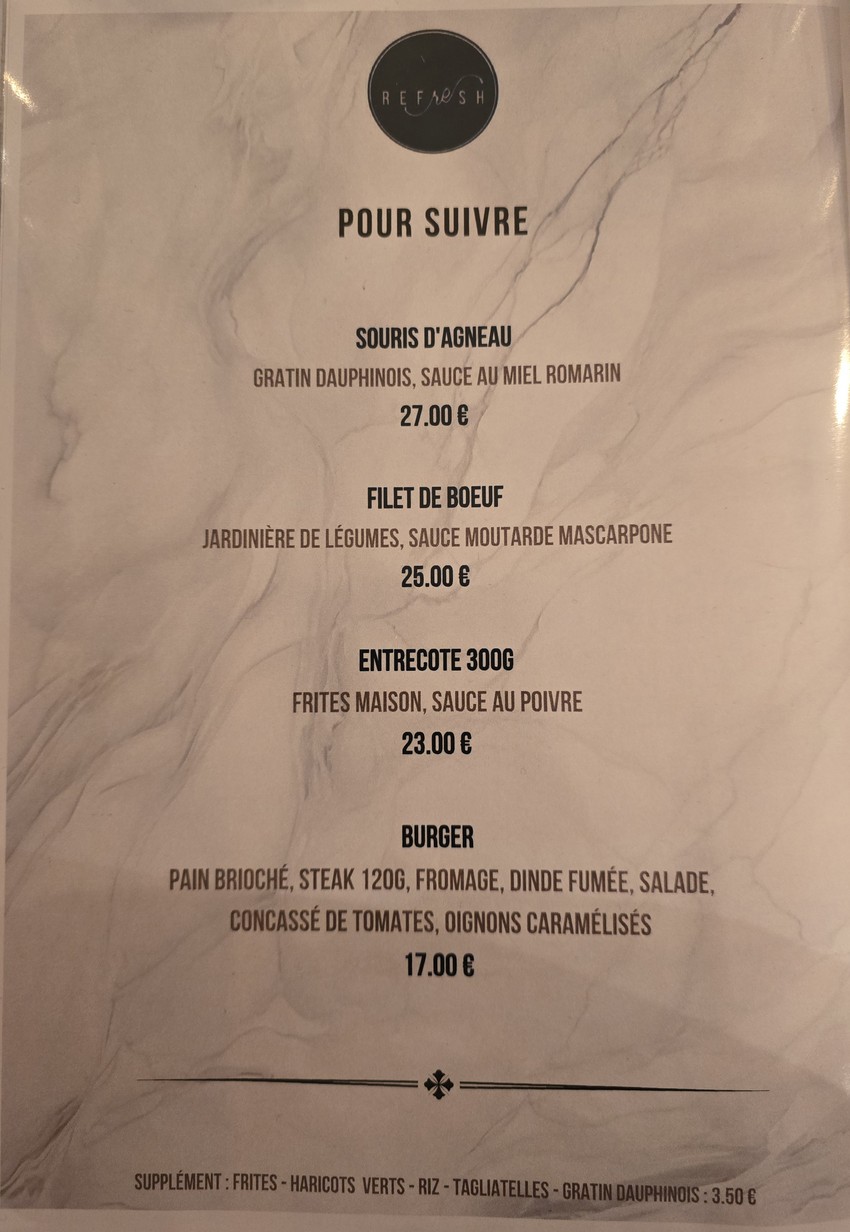 Refresh menu 2