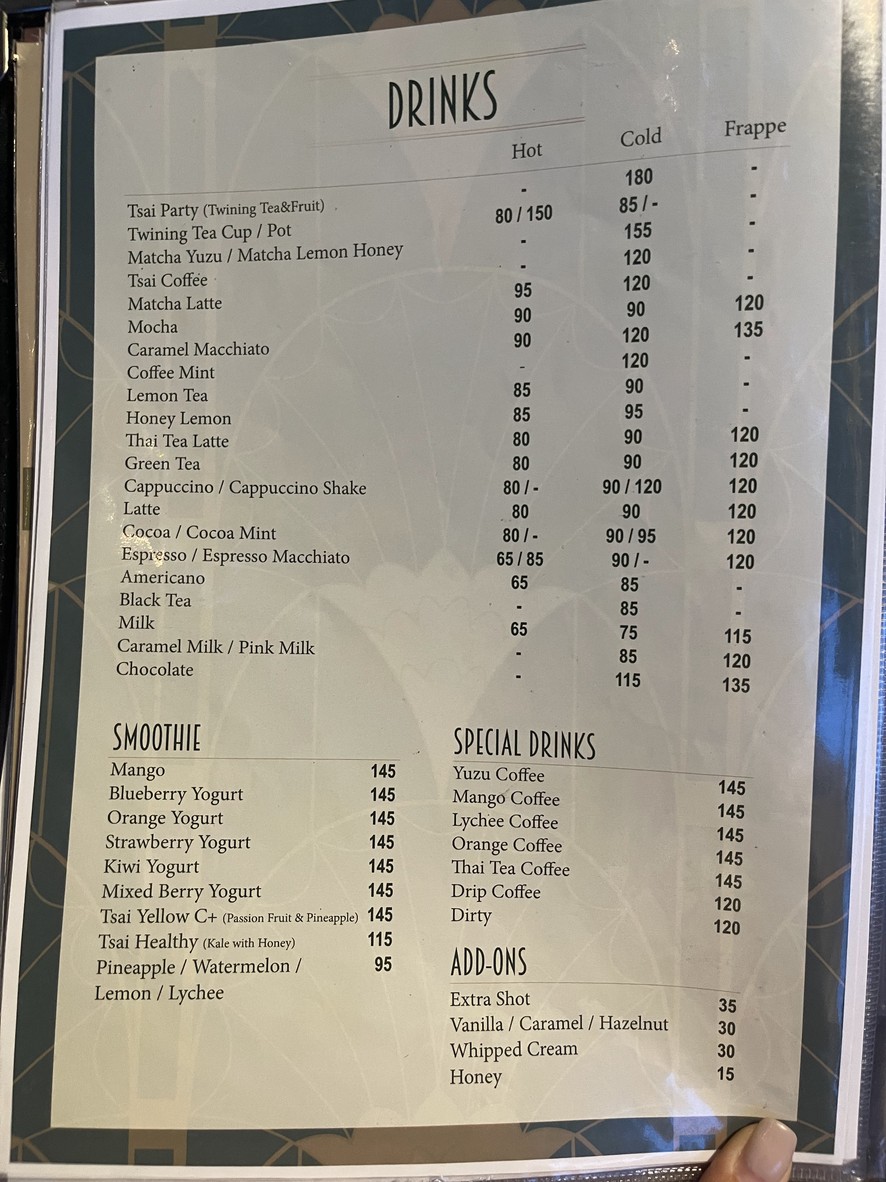 Tsai Eatery menu 9