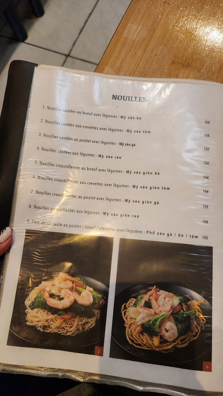 Viet Quan menu 3