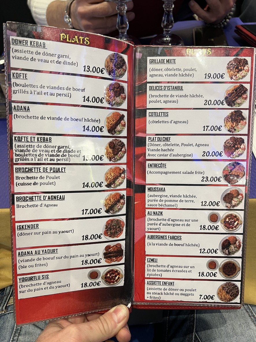 Restaurante Estambul menu 2