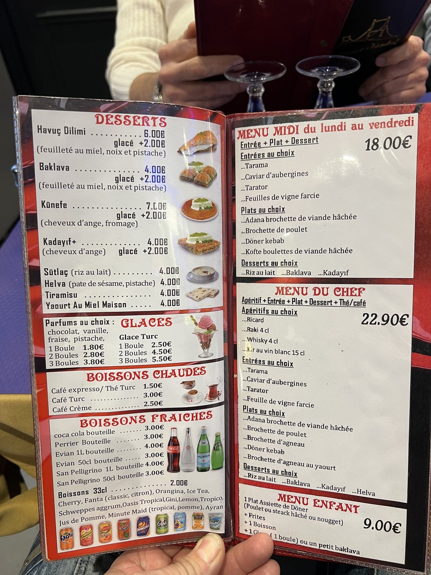 Restaurante Estambul menu 3