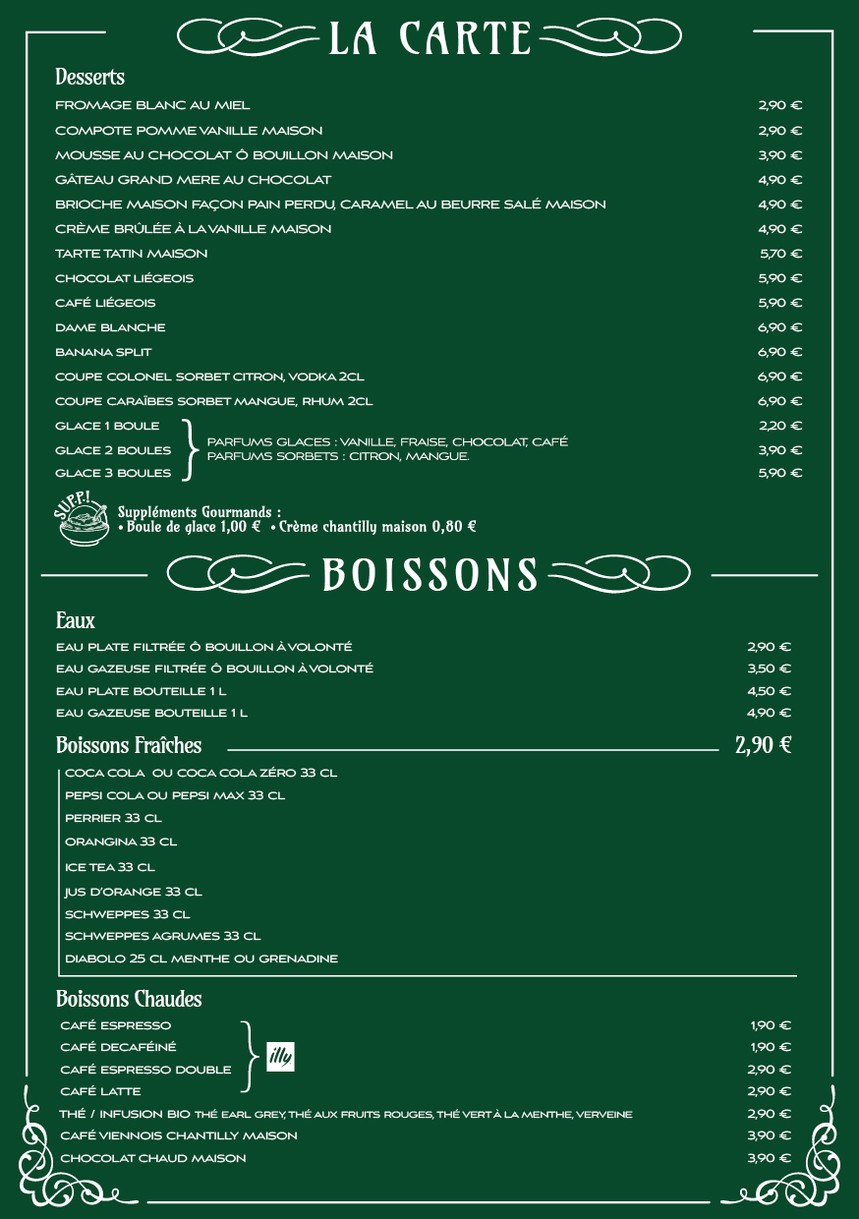 Ô Bouillon menu 2